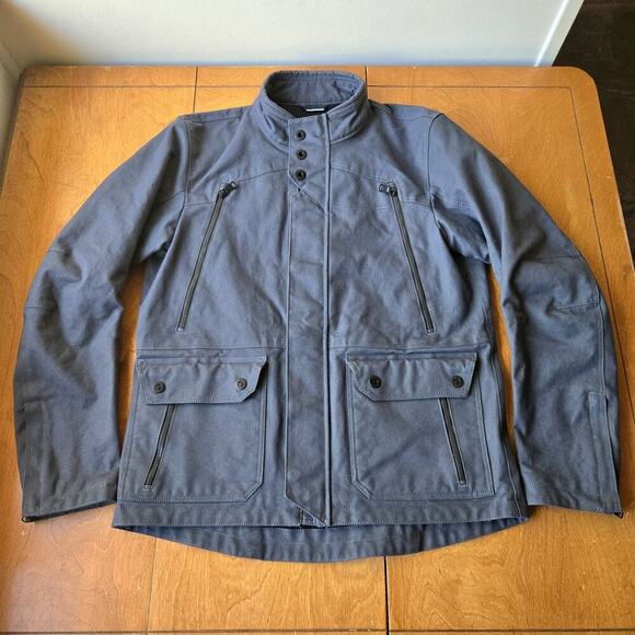 Aether Mojave Men's Canvas Motorcycle Jacket Graphite Gray Size XL - Picture 2 of 11